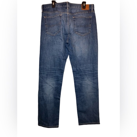Lucky Brand Denim Jeans Heritage 121 Slim Long Eastvale Blue 34x30 Fade Whiskers - Picture 5 of 8